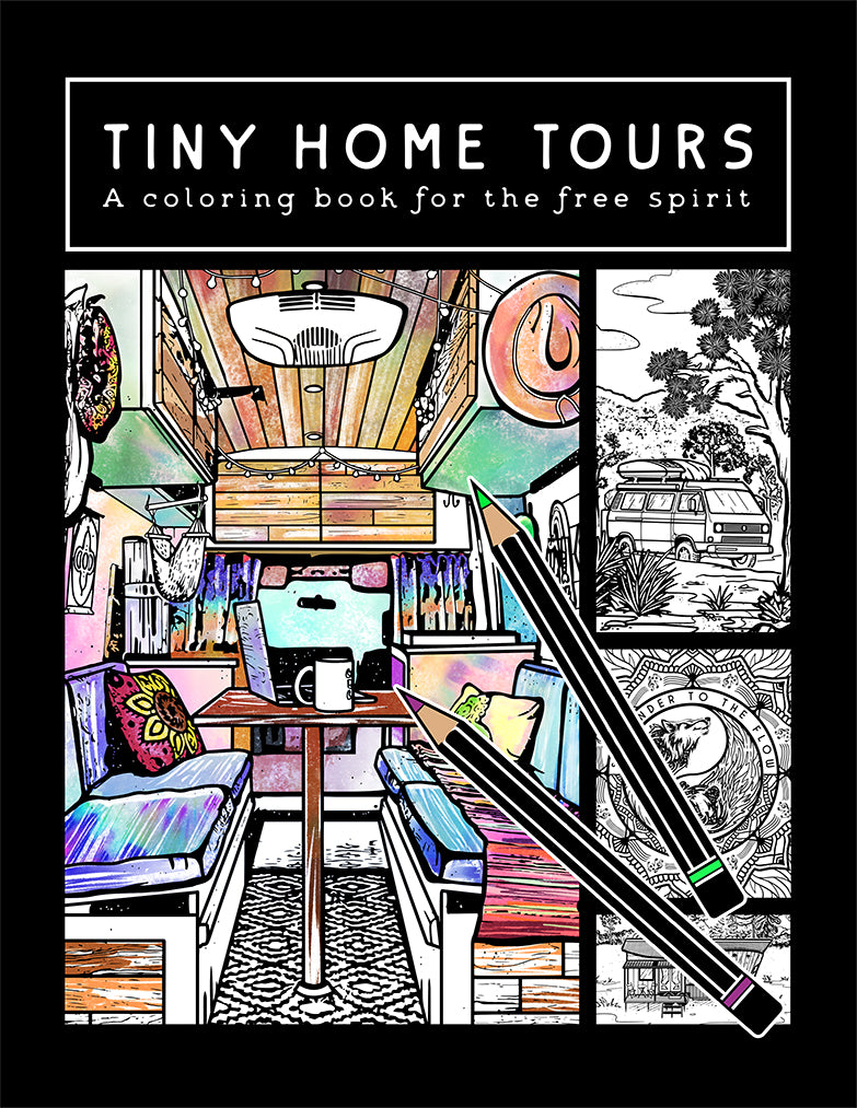 Tiny Home Tours Coloring Book